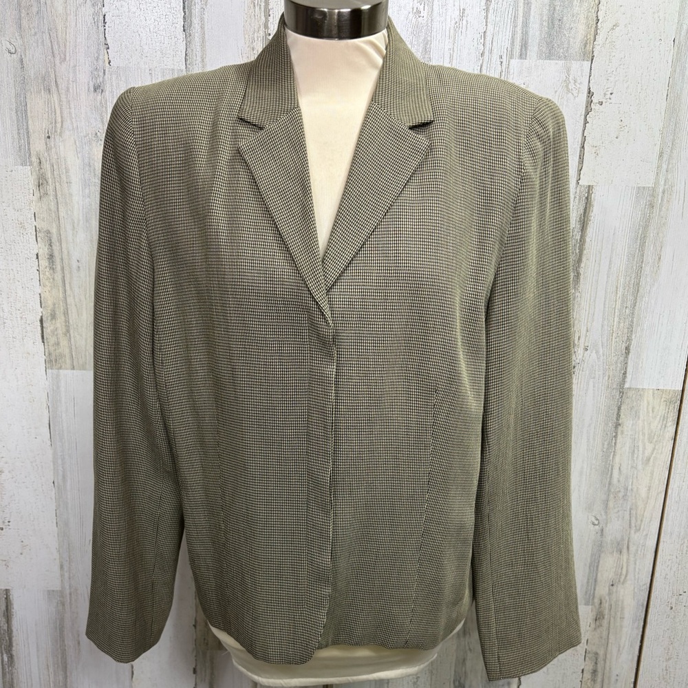 Norton McNaughton Vintage Beige Houndstoothโ Blazer